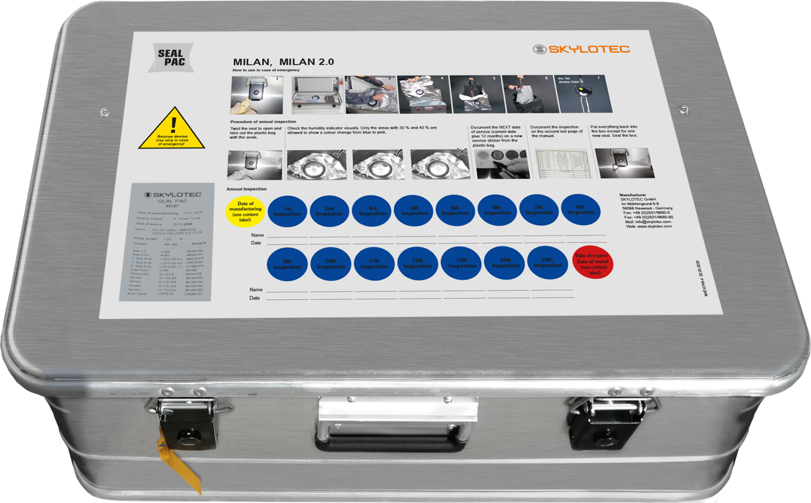 Skylotec Milan 2.0 SEAL PAC Kit