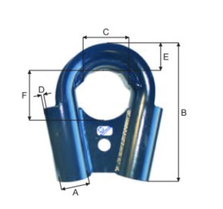 Heavy Duty Enclosed Reinforced Rope Thimbles