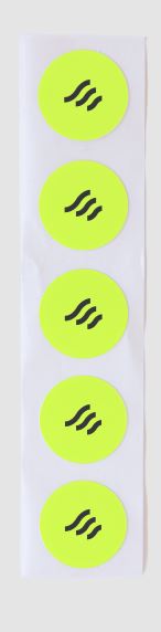 Scannable Helmet Sticker NFC Tag