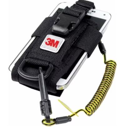 3M™ DBI-SALA® Adjustable Radio/Cell Phone Holster, 1500089, with Clip2Loop Coil and Micro D-ring