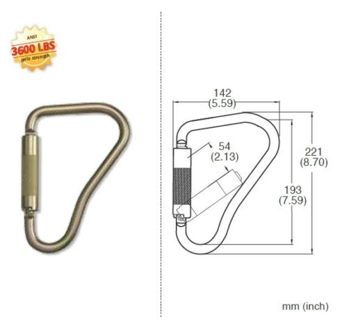 Steel Scaffold Hook 7" X 4-1/2"