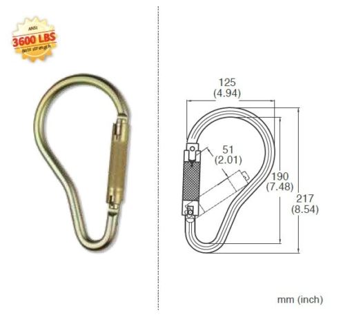 Steel Scaffold Hook 8-1/2" x 5"