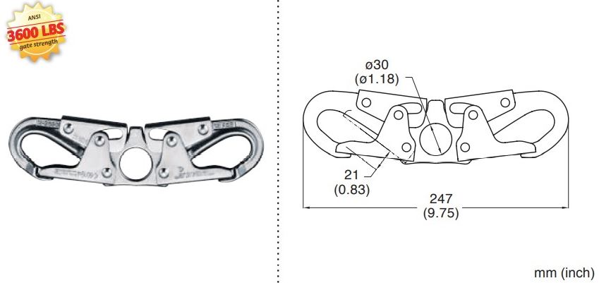 MLR Steel Spreader Snap Hook