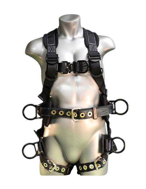 Elk River Peregrine EX PS Tower Harness 6 Aluminum D-Ring, QC Chest and TB Leg Straps