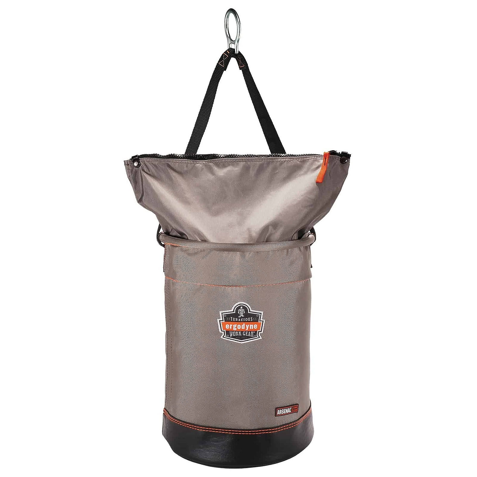 Ergodyne Arsenal 5973 Large Nylon Hoist Bucket Tool Bag - D-Rings, Zipper Top