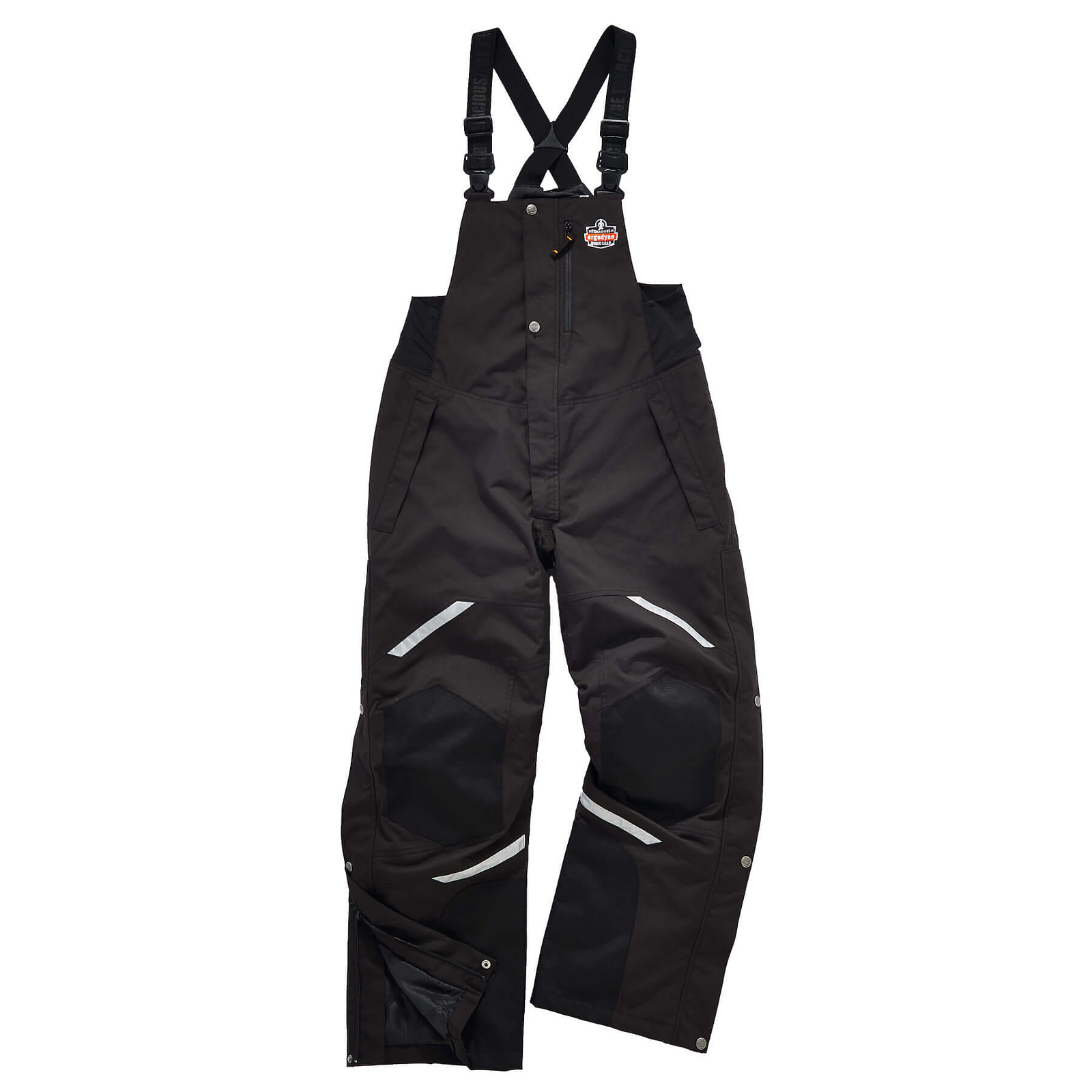 Ergodyne N-Ferno 6471 Insulated Bib Overalls - Heavy-Duty 500D Nylon Shell