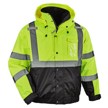 Ergodyne GloWear 8381 4-in-1 Hi-Vis Winter Bomber Jacket - Type R, Class 3 - Ergodyne GloWear 8381 4-in-1 Hi-Vis Winter Bomber Jacket - Type R, Class 3