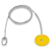 CLIMBTECH Drop Through Anchor with Swivel D-Ring 8.5ft Cable
