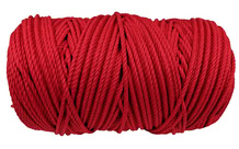 Cotton 3 Strand Solid Colors -1/8" Red