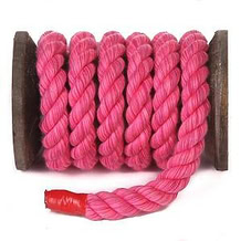 Cotton 3 Strand Solid Colors -3/16" Hot Pink