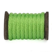 Polypropylene Multifilament Solid Braid (Derby Rope) - Solid Color -1/2" Lime
