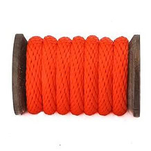 Polypropylene Multifilament Solid Braid (Derby Rope) - Solid Color -1/2" Orange