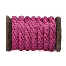 Polypropylene Multifilament Solid Braid (Derby Rope) - Solid Color -3/4" Raspberry