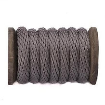 Polypropylene Multifilament Solid Braid (Derby Rope) - Solid Color -3/8" Silver
