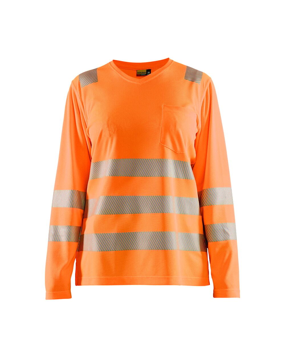 Blaklader 3497 Women's Hi-Vis Long Sleeve Pocket T-Shirt