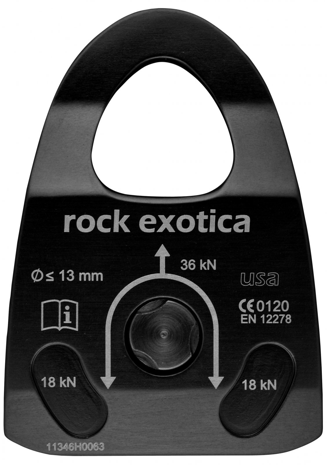 Rock Exotica Machined Rescue Pulley Single/Single