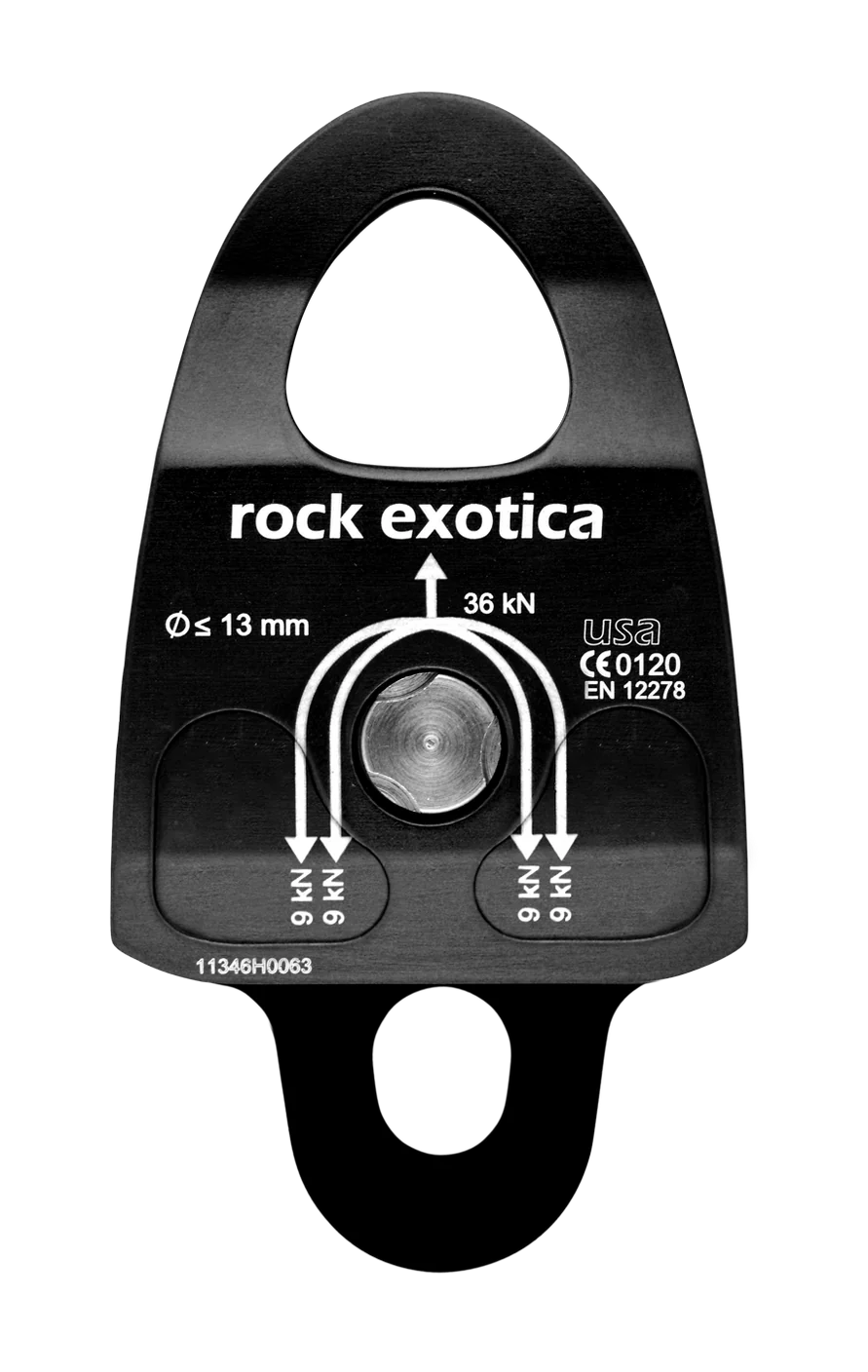 Rock Exotica Machined Rescue Pulley Single/Single