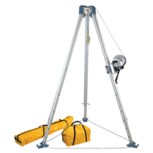 Falltech 11' Confined Space Tripod System with 120' Galvanized Steel Personnel Winch - Falltech 11' Confined Space Tripod System with 120' Galvanized Steel Personnel Winch