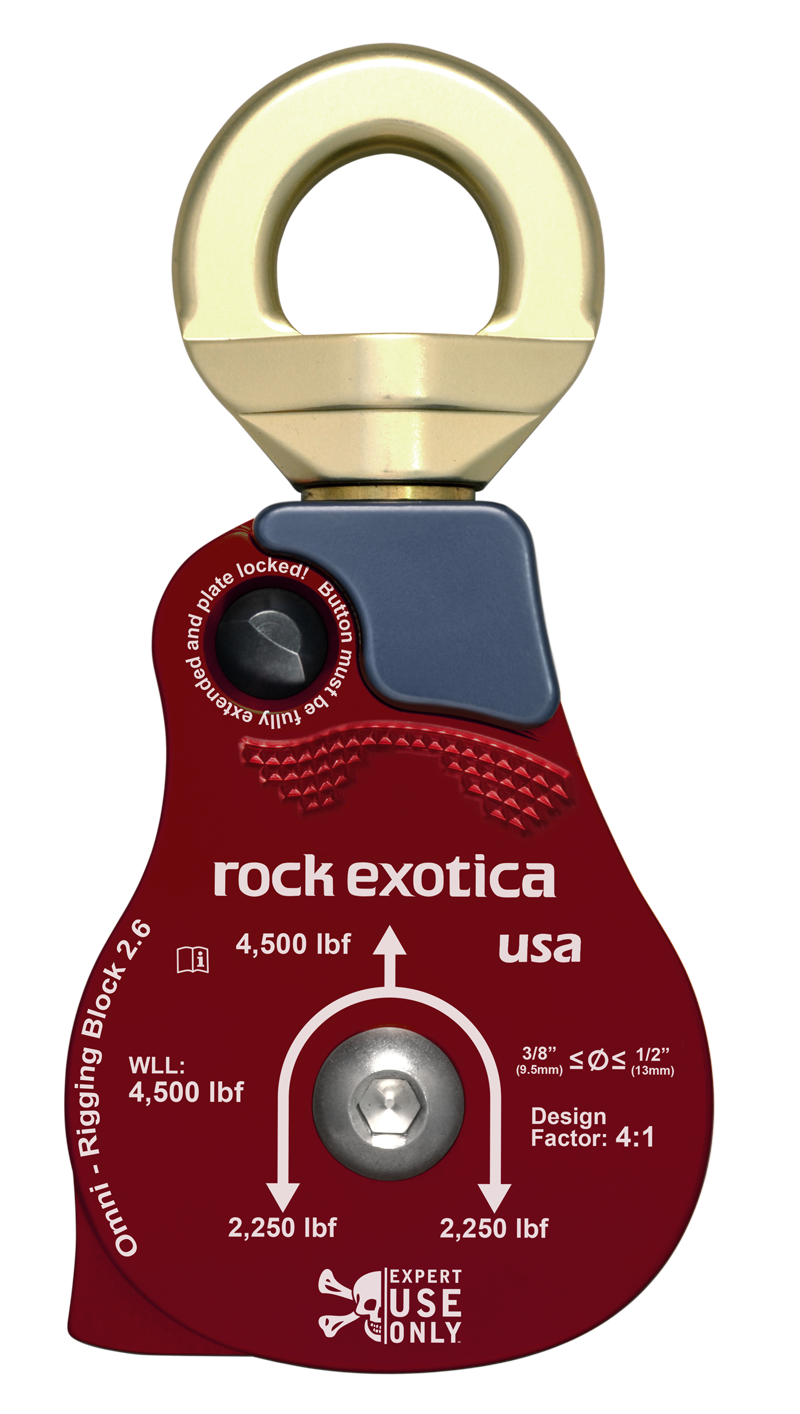 Rock Exotica Material Handling Omni - Swivel Pulley