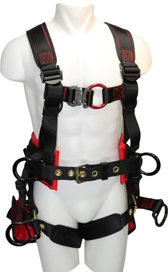 Elk River Raven Tower RAS Harness, 6 Aluminum D-Ring, QC Chest and TB Leg Straps w/ Removable Seat
