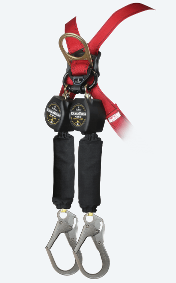 FallTech 6' Arc Flash DuraTech Mini Class 1 Personal SRL-P with Steel Rebar Hooks, Includes Steel Dorsal Connecting Carabiner