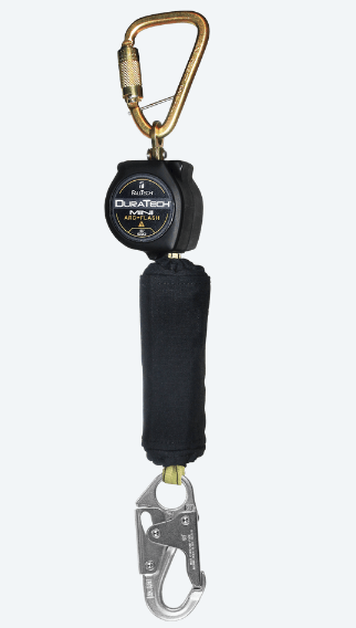FallTech 6' Arc Flash DuraTech Mini Class 1 Personal SRL-P with Steel Snap Hook, Includes Steel Dorsal Connecting Carabiner