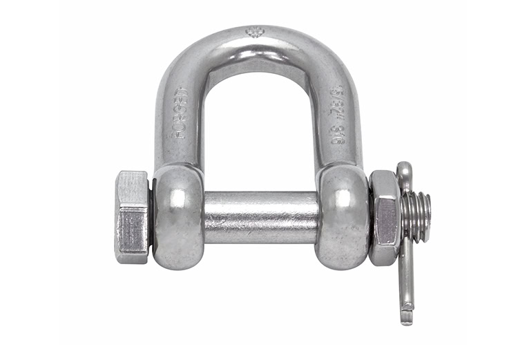 Suncor Stainless Straight D Shackle with Bolt – Forged