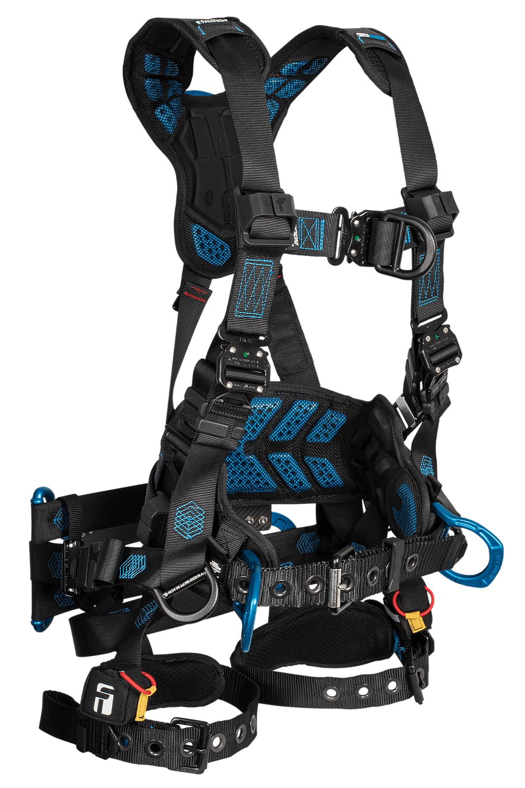 Falltech Carbon FT-One™ 6D Tower Climber Full Body Harness, Tongue Buckle Leg Adjustments