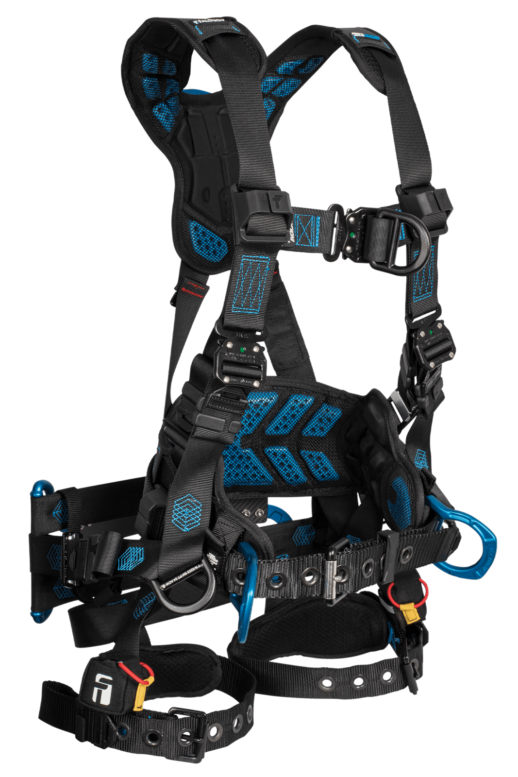 Falltech Carbon FT-One™ 6D Tower Climber Full Body Harness, Tongue Buckle Leg Adjustments