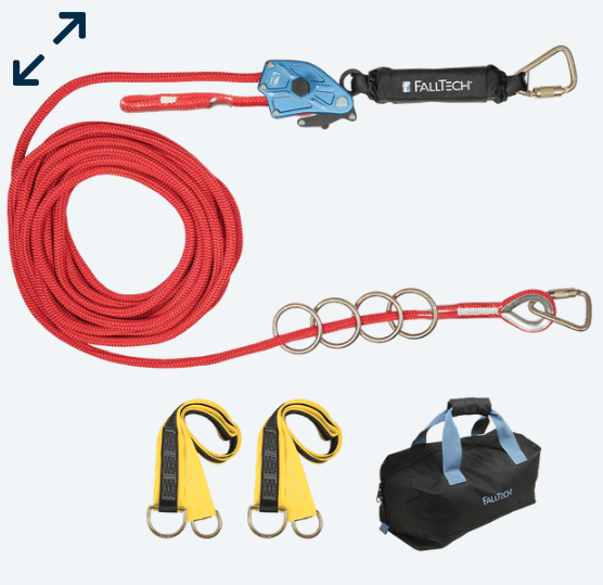 FallTech 60' 4-Person Temp Rope HLL System