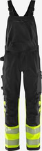 Fristads High Vis Green Stretch Bib'N'Brace Class 1 1032 GSTP - Fristads High Vis Green Stretch Bib'N'Brace Class 1 1032 GSTP