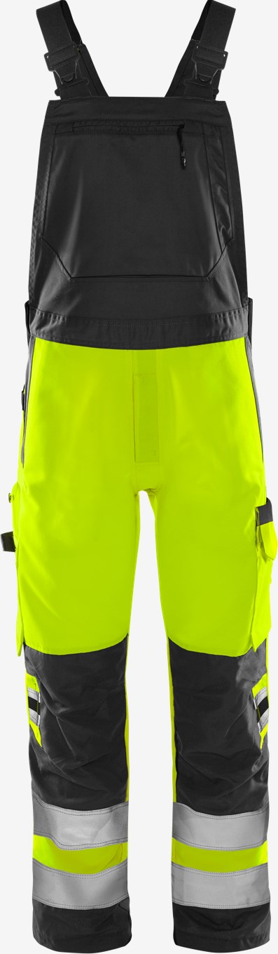 Fristads Trofta High Vis Green Bib'N'Brace Class 2 1030 GPLU