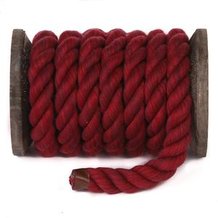Cotton 3 Strand Solid Colors -1/8" Burgundy