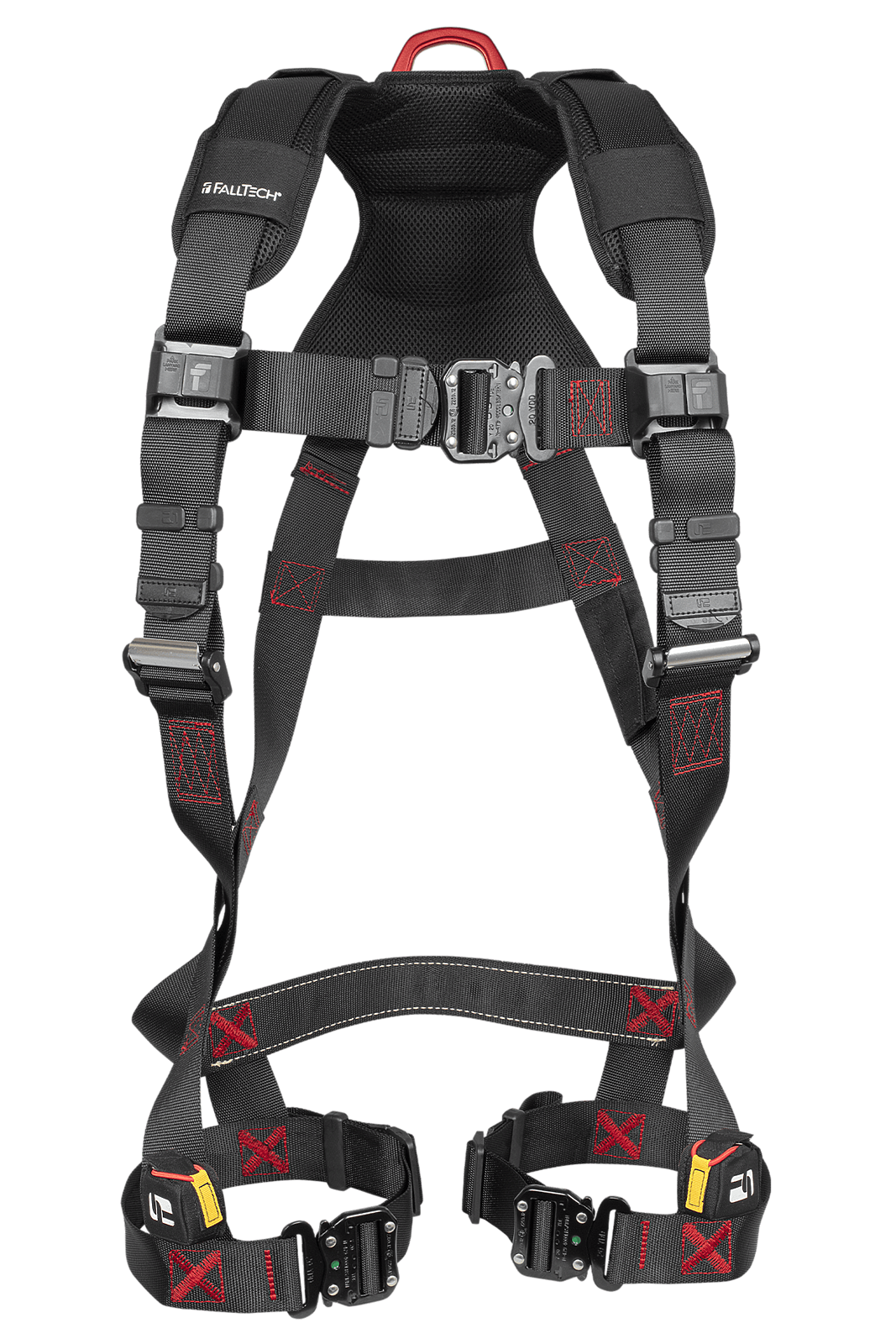 FallTech FT-Iron 1D Standard Non-Belted Full Body Harness, Quick Connect Buckle Leg Adjustment