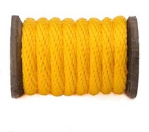 Polypropylene Multifilament Solid Braid (Derby Rope) - Solid Color -3/8" Gold