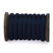 Polypropylene Multifilament Solid Braid (Derby Rope) - Solid Color -3/8" Navy Blue