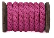 Polypropylene Multifilament Solid Braid (Derby Rope) - Solid Color -3/8" Raspberry