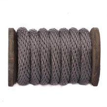 Polypropylene Multifilament Solid Braid (Derby Rope) - Solid Color -5/8" Silver
