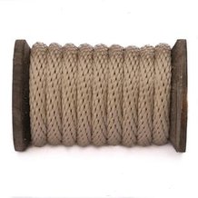 Polypropylene Multifilament Solid Braid (Derby Rope) - Solid Color -3/8" Tan