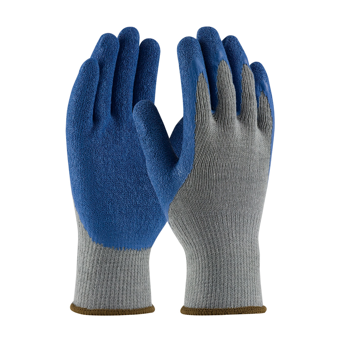 PIP G-Tek® Regular Weight Seamless Knit Polyester/Cotton Glove with Latex Coated Crinkle Grip on Palm & Fingers