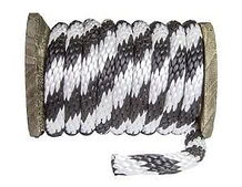 Polypropylene Multifilament Solid Braid (Derby Rope) - Multi Color -3/8" Black and White