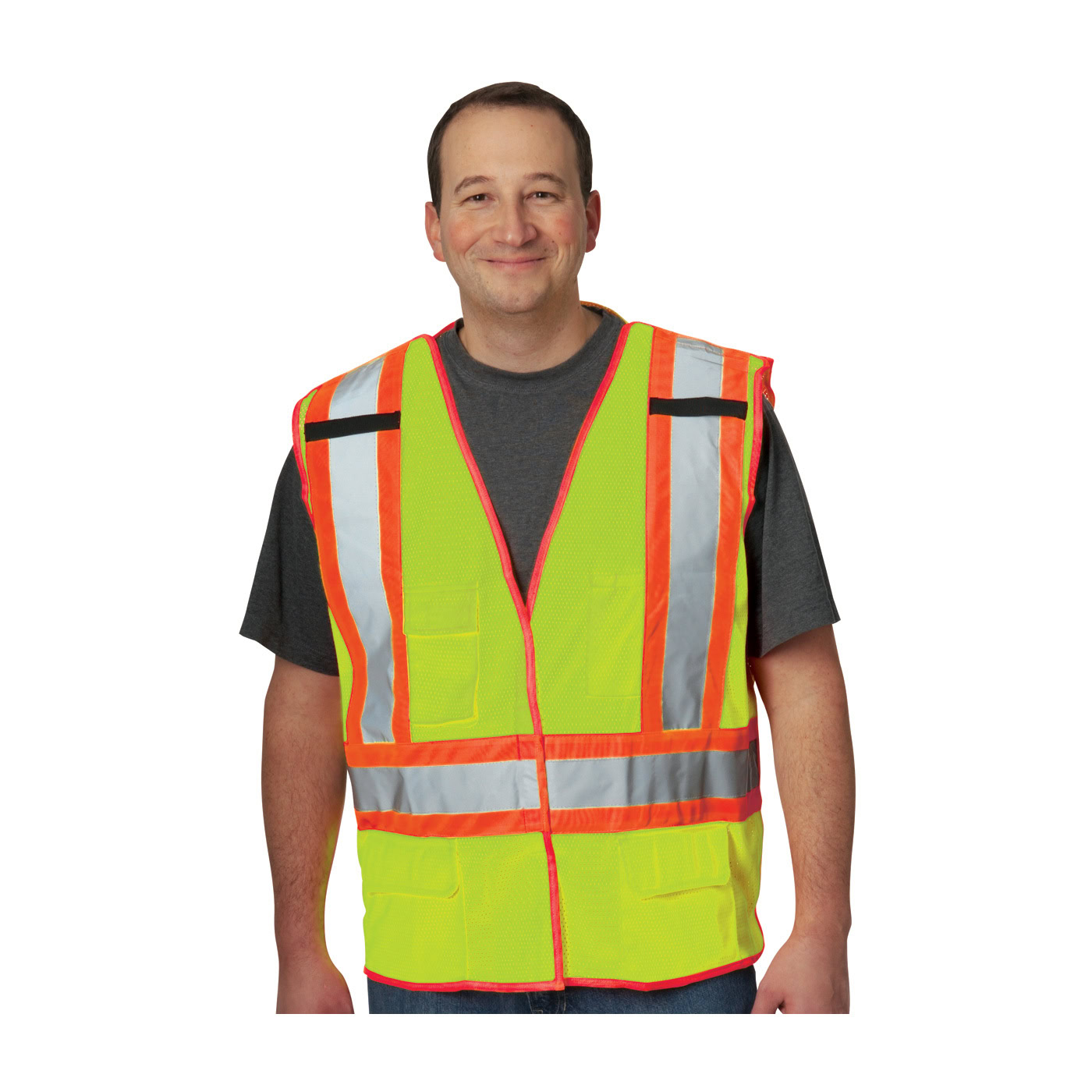 PIP Two-Tone X-Back Breakaway Mesh Vest