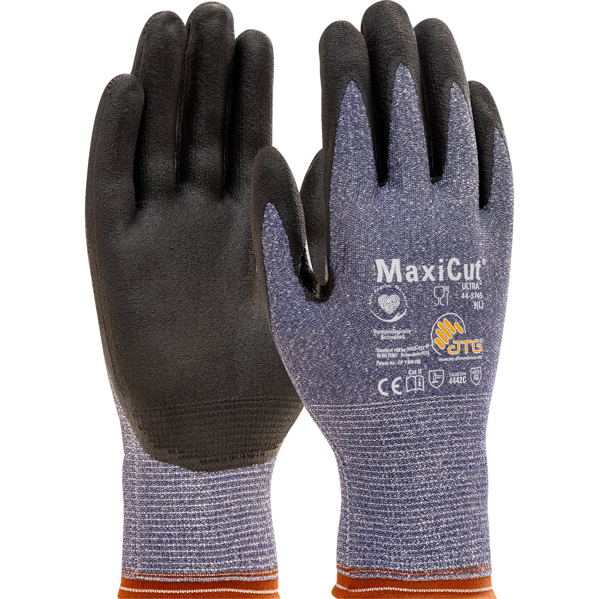 PIP MaxiCut Ultra Seamless Knit Engineered Yarn Glove with Premium Nitrile Coated MicroFoam Grip on Palm & Fingers - Touchscreen Compatible