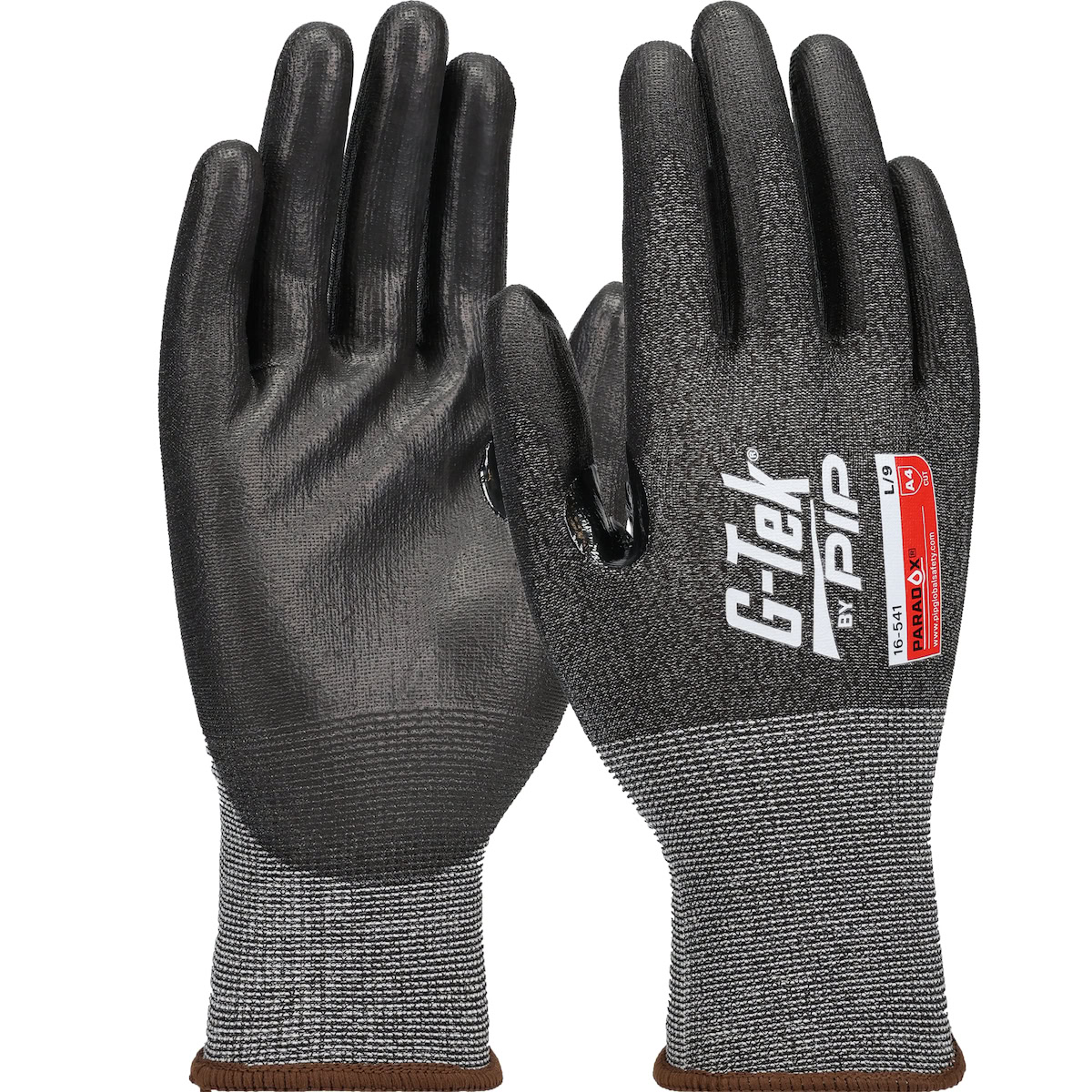 PIP G-Tek Paradox Seamless Knit PolyKor® Blended Glove with Polyurethane Coated Flat Grip on Palm & Fingers with Reinforced Thumb Crotch - 21 Gauge - Touchscreen Compatible