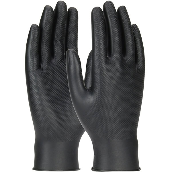 PIP Grippaz Skins Extended Use Ambidextrous Nitrile Glove with Textured Fish Scale Grip - 6 Mil