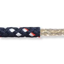 New England Ropes VPC -1/2" Blue w/ Red/White Tracer