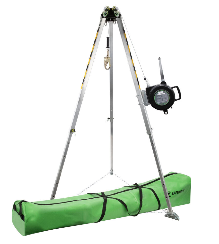 Safewaze 7′ Adjustable Tripod Kit, 65′ 3-Way