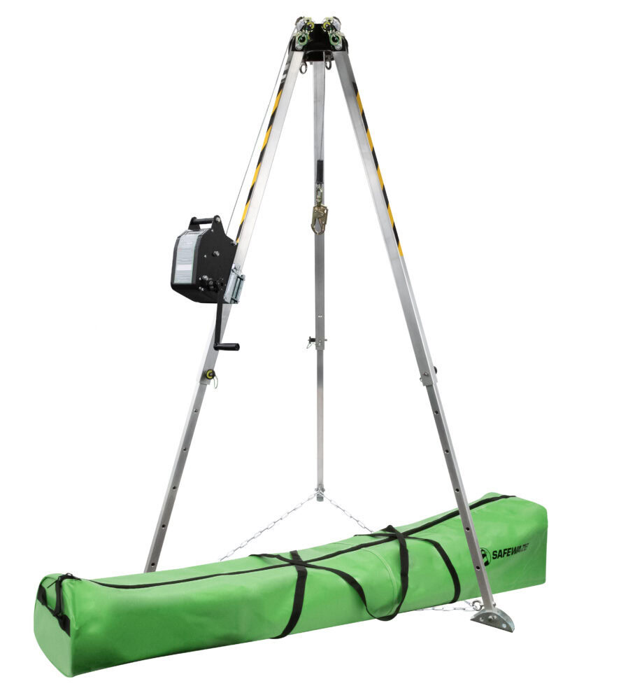 Safewaze 7′ Adjustable Tripod Kit, 65′ Personnel Winch
