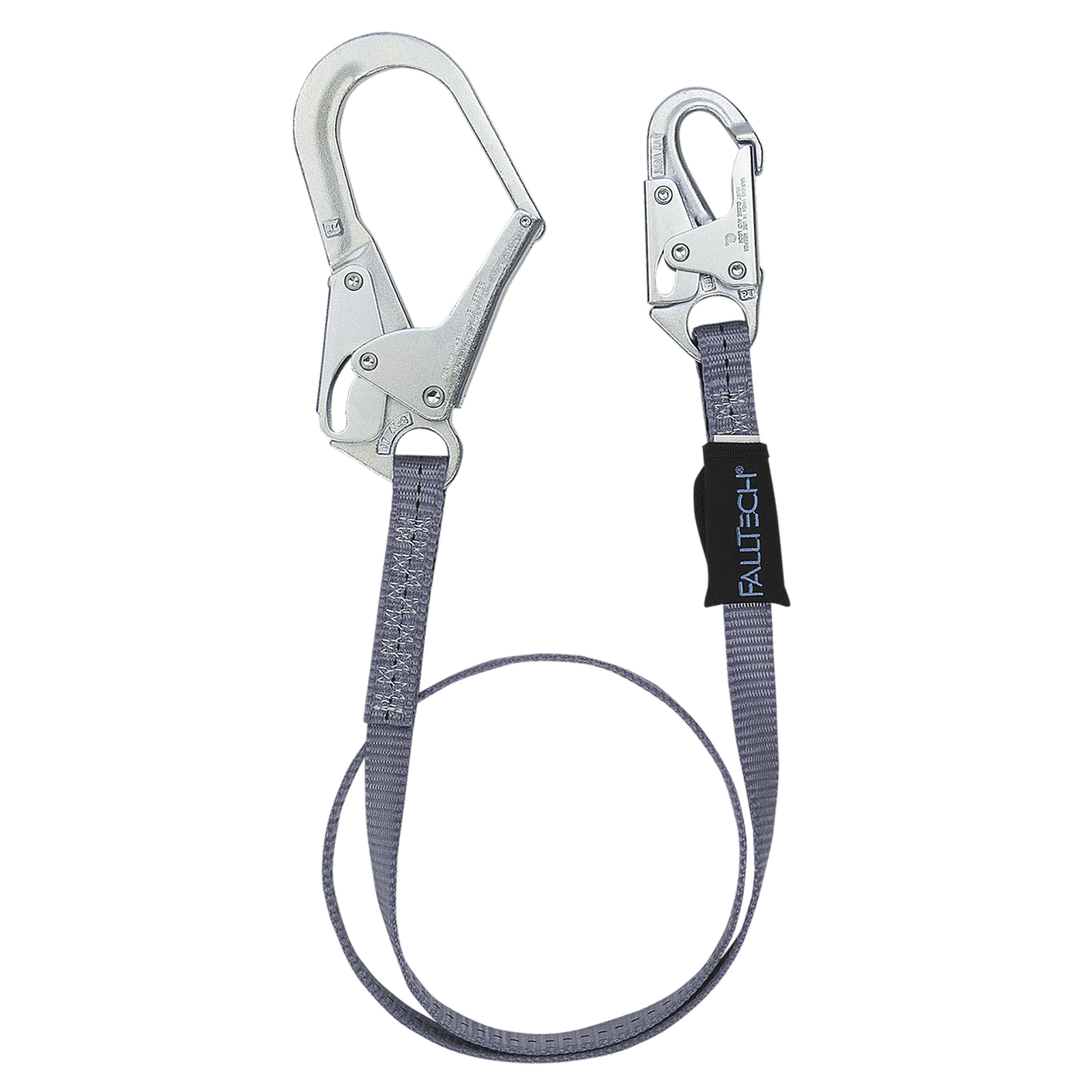 FallTech 6' Web Restraint Lanyard, Fixed-length with Steel Connectors