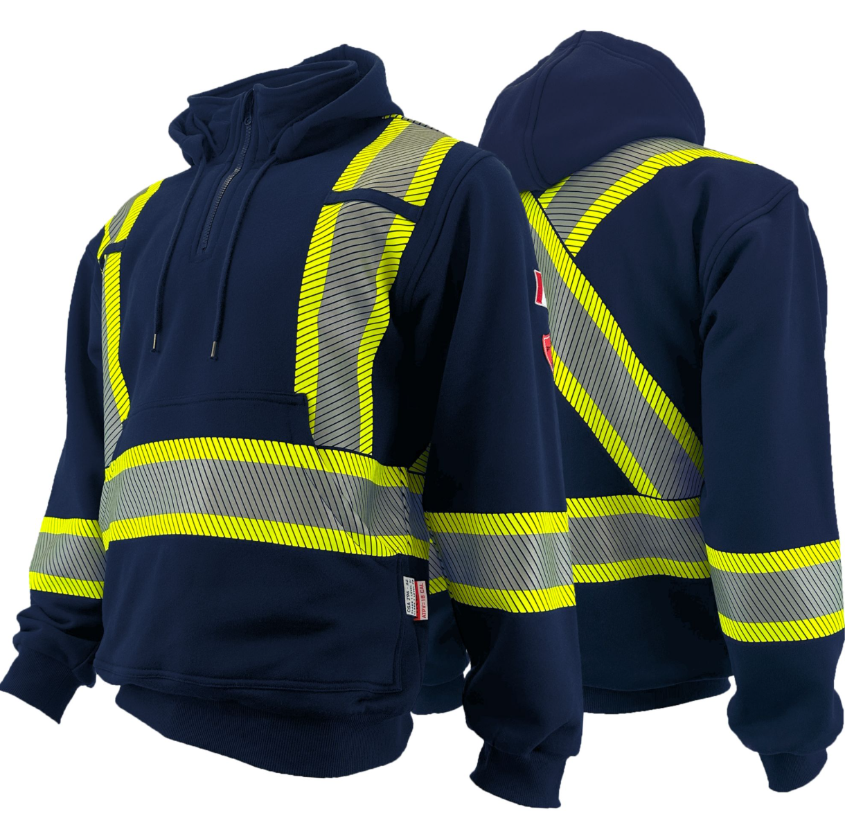 Atlas Guardian® FR/AR Quarter Zip Hoodie w/Striping